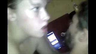 Chubby Doll having Fun With Twosome Guys