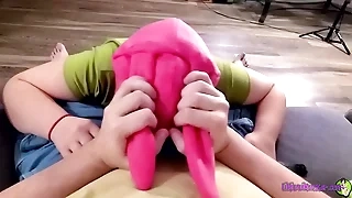 Louise and Gene are all conceitedly up&comma; and she's going to put her Sisyphean to work by interupting Gene's game adulthood with a BJ and doggy